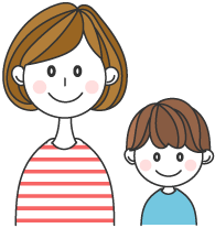 親子のイラスト